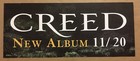 Scott Stapp Creed Rare Double Sided Banner Promo Poster W  Date For Weathered Cd