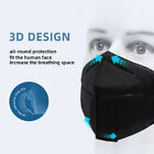 50 100pcs Black Kn95 Face Mask 5 Layer Disposable Mask