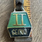 Vintage Zodiac Gemini Astrological Sign Metal Key Chain Ring With Engraving 
