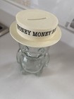 Vintage Bear Piggy Bank  Hollow-out Design  Used  Antique French uk Enameled Dec