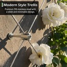 12   set T316 Stainless Steel Trellis Hubs Add   on Kit  No Cable For Climbers