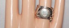 Silpada Sterling Silver Hammered Coin Pearl Woven Band Mermaid Ring R1542 Size 6