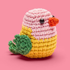 The Woobles Beginner Crochet Kit   Cupid The Lovebird