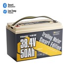 Power Queen 36v 50ah Lithium Battery Bluetooth For Trolling Motor Refurbished