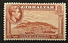 Travelstamps  Gibraltar Stamps Sg 122 - 13 Perf 1p Kgvi Mint Moglh
