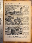 Lionel Trains 1956 Print Ad Corporation Greatest Things On Rails Toy Train Sets