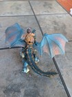 Schleich Bayala Shansy Blue Dragon Complete W  Rider Rare Nice Condition