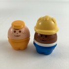 Little Tikes Toddle Tot Garbage Truck Collectible Figures Sanitation Vintage 90s