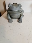 Antique   Cast Iron Figural Frog Garden Lawn Yard Hose Water Sprinkler