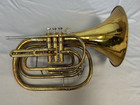 Quality  King U s a  Model 1122 Marching French Horn mellophone   Case