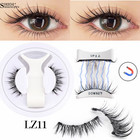 Magnetic Lashes Kits 1pair 3d Magnet Band Soft Natural Fluffy Reusable False Min