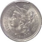 1881 3cn Nickel Three Cent Pcgs Ms-65 Cac