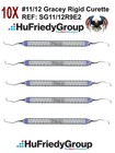 10x Hu Friedy Dental  11 12 Gracey Curette Rigid Everedge 2 0 Sg11 12r9e2