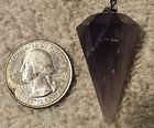 Amethyst Faceted Crystal Dowsing Reiki Pendulum Divination