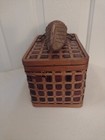 Shanghai Handicrafts Wicker Woven Beetle cicada Box 