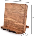 Acacia Wood Book Stand Adjustable Angle Reading Holder For Textbook Receipe