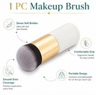 Pro Kabuki Makeup Brush Flat Foundation Blush Contour Powder Face Brush