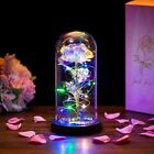 Eternal Forever Galaxy Rose Flower In Glass Dome Led Light Valentine s Day Gift