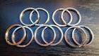 10 Brand New Premium Nickel Plated Flat Split Ring Key Rings   Key Holders 25mm