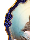 Antique Cobalt And Gold Rosenthal Bavaria   Portrait Plate 9   