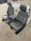 Ford F250 F350 Super Duty Front Vinyl Leather Bucket Seats New Grey Oem Set Kit