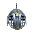 Medieval Knight Crusader Cage Helmet Costume Accessory Armor Warrior Headwear