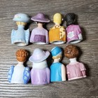 Vintage Avon Lady Porcelain Thimbles Set 8 Fashion Decades