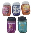 5 Pack - Bath And Body Works Hand Gel Pocketbac Sanitizers -assorted Scent