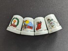 Set Of Vintage Christmas Thimbles - China porcelain