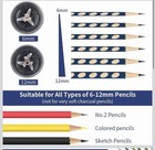 Electric Pencil Sharpener 6-12mm No 2 colored Pencils  Super Sharp fast