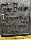 Antique Wall Plaque Carved Christian Saying The Father Himself Loveth You 1800