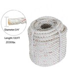 Bull Rope Braided Polyester Rope Arborist Tree  Rope 3 4     100  2038lbs