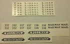 Lionel Standard Scale 332-337-338 Black Waterslide Decal Passenger Car Set Look 