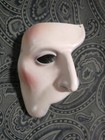 Vintage 1988 Phantom Of The Opera Hand Made Ceramic Mask By  Clay Art R u g 