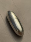 Art Deco Sterling Silver Pill Shaped Case