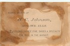 Victorian Trade Card Moline Il H C Johnson Ludlows Ladies Shoes