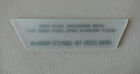 Wurlitzer 5000  5202  5210  5250 Wallbox Instruction Glass