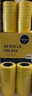 Yellow Masking Tape 3 4 Inch   48 Rolls  4 Sleeves Automotive Bodyshop Full Case