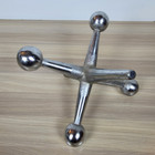Vintage Mid Century Modern Heavy Cast Metal Jack Jax Bookend Sculpture