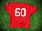 New England Patriots Game Used Red Non Contact Practice Jersey  60 Andrews