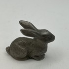 Vintage Pewter Bunny Rabbit  Miniature- Marked Utexuloal