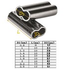 Double Barrel Crimping Sleeves Copper Tube Fishing Connector Crimp 0 8-2 5mm