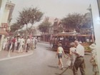 Vtg 1960 s Disneyland Color Snapshot Photo  main Street Horse streetcar   2