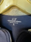 Vineyard Vines Boys Blue Cotton Knit 1 4 Zip Mock Neck Logo Sweatshirt S