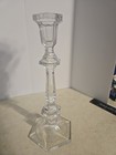 Tiffany   Co Crystal Plymouth 10  Candlestick Holder 