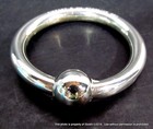 Vintage Tiffany   Co Sterling Silver Baby Rattle Teething Ring 2 25 