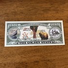 Classic State Of California 1850 Dollar Bill Play Funny Money Note 100 Lot 
