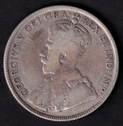 Canada 1936 50c Fifty Cent Silver Coin King George V Vg  800 Silver  1