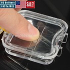 20pcs Dental Box Jewelry Storage Boxes Hinged Display Clear Membrane Case Small