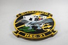 Hsc-21 Blackjacks Plaque  14   Mahogany  Navy